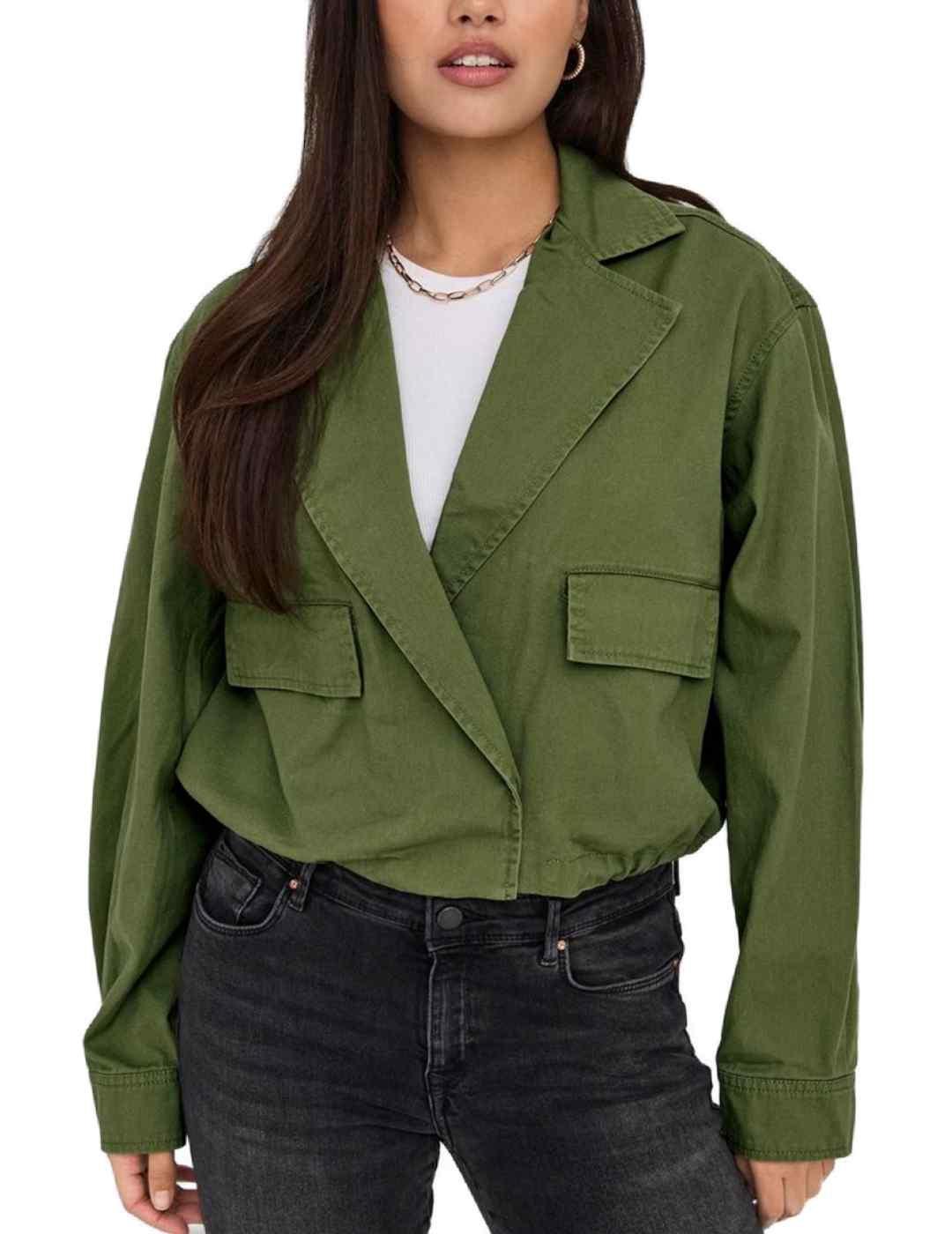 Chaqueta Only Pamala verde militar para mujer