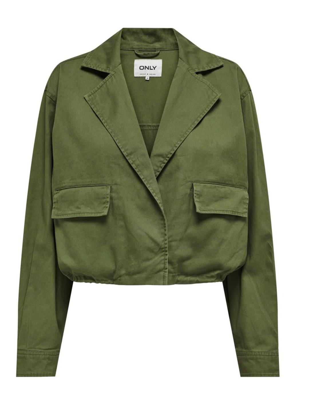 Chaqueta Only Pamala verde militar para mujer