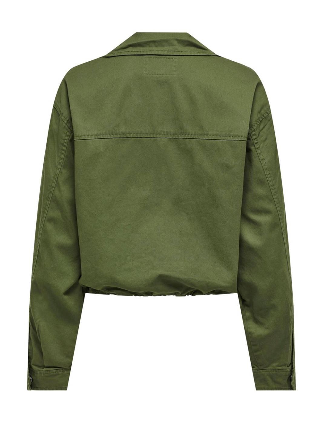 Chaqueta Only Pamala verde militar para mujer