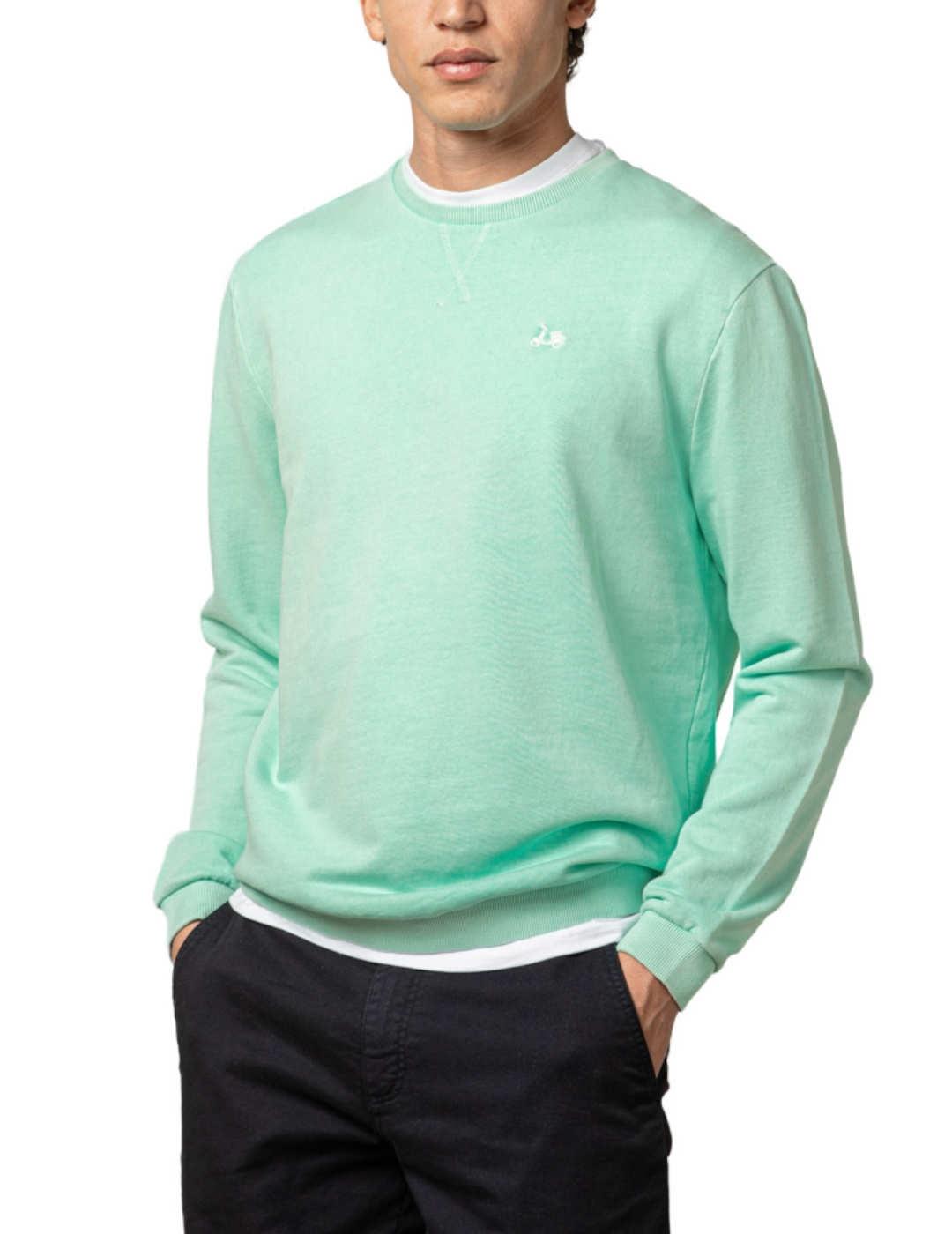 Sudadera Scotta Classic verde agua sin capucha para hombre