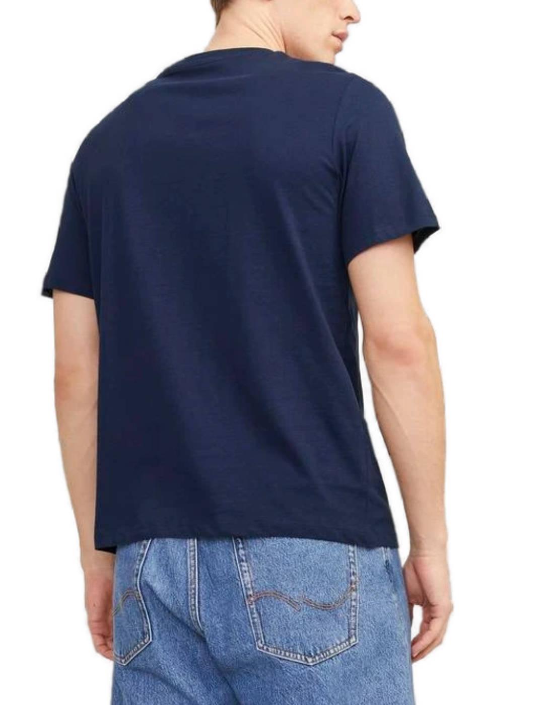 Camiseta Jack&Jones Summer marino manga corta para hombre
