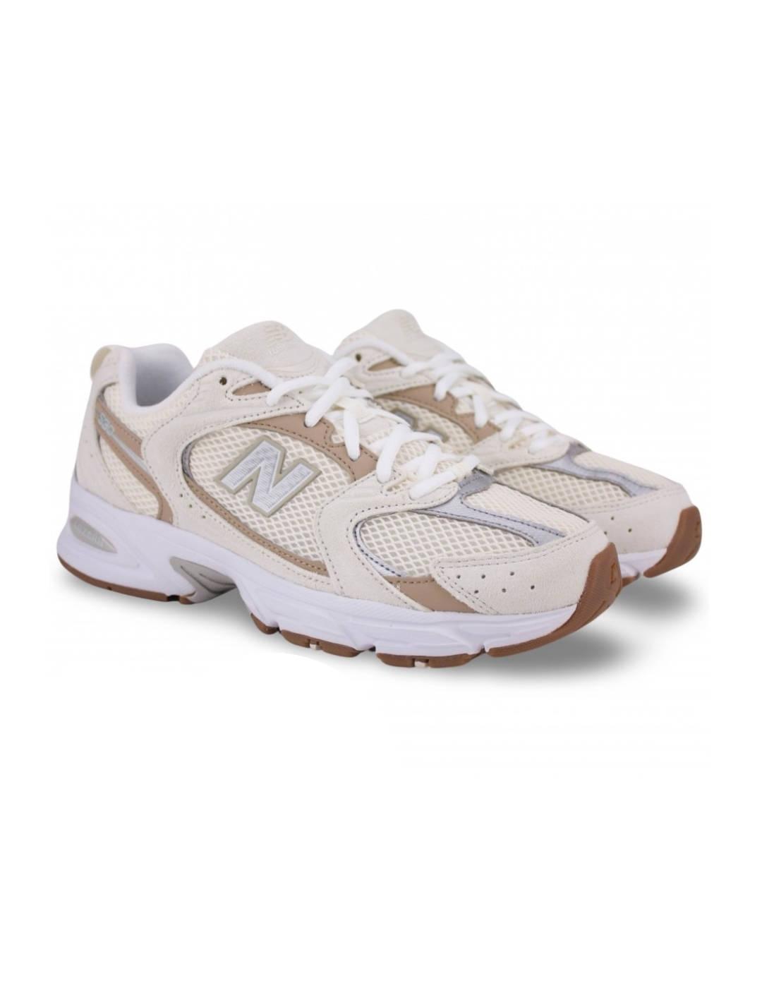 Zapatillas New Balance 530 beige y camel unisex