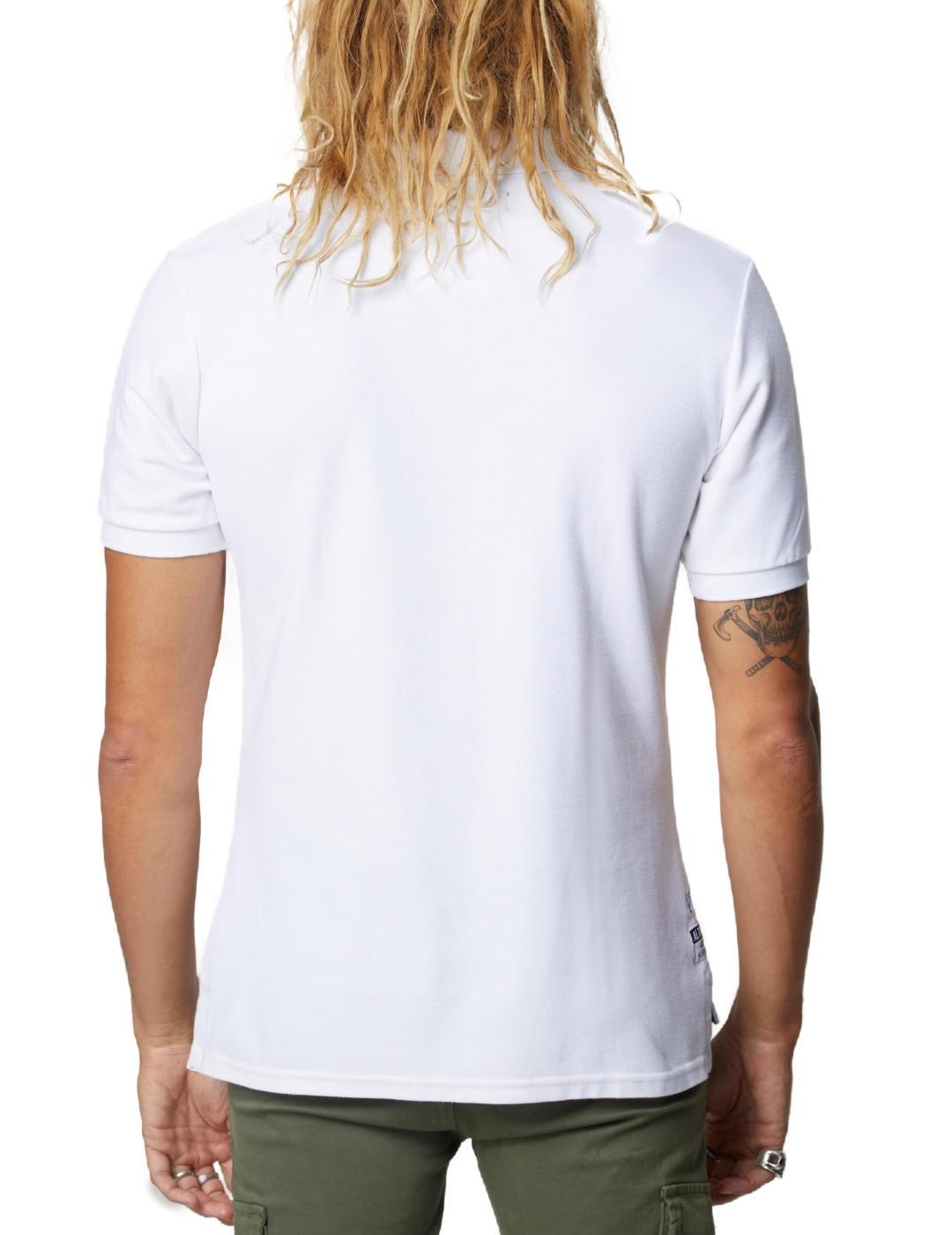 Polo Altonadock blanco regular manga corta de hombre