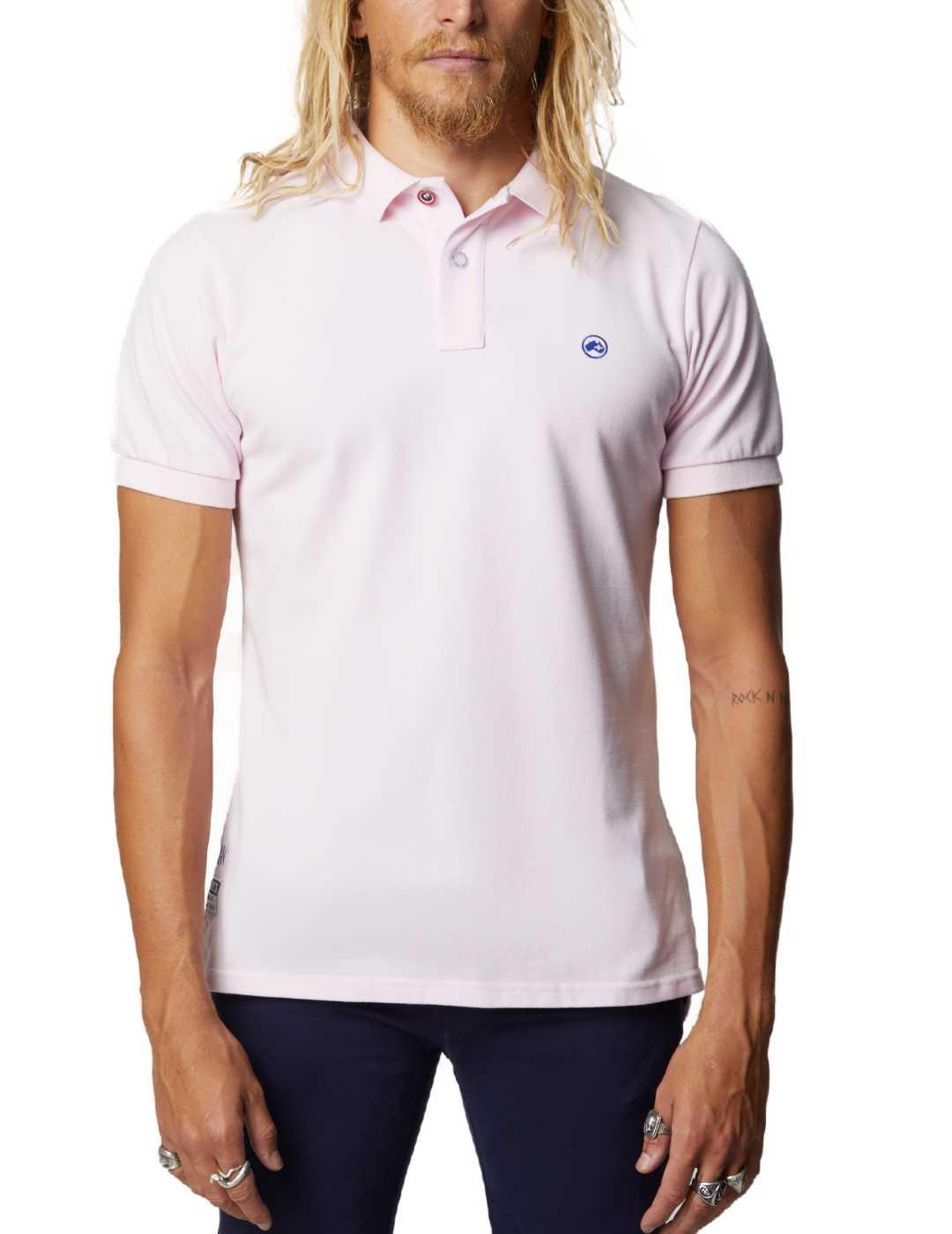 Polo Altonadock rosa claro regular manga corta de hombre