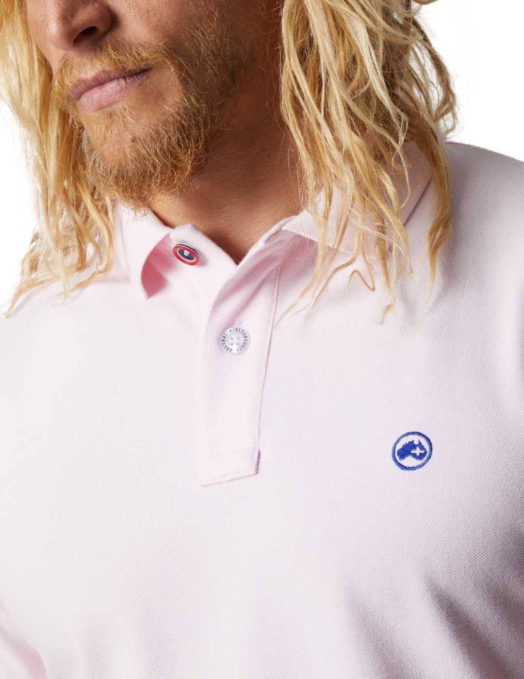 Polo Altonadock rosa claro regular manga corta de hombre