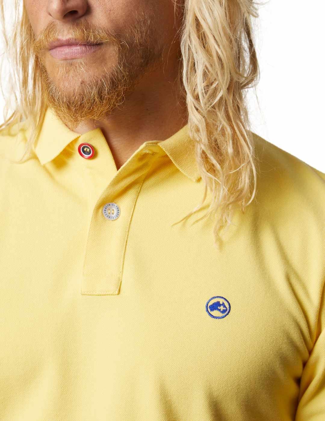 Polo Altonadock amarillo regular manga corta para hombre
