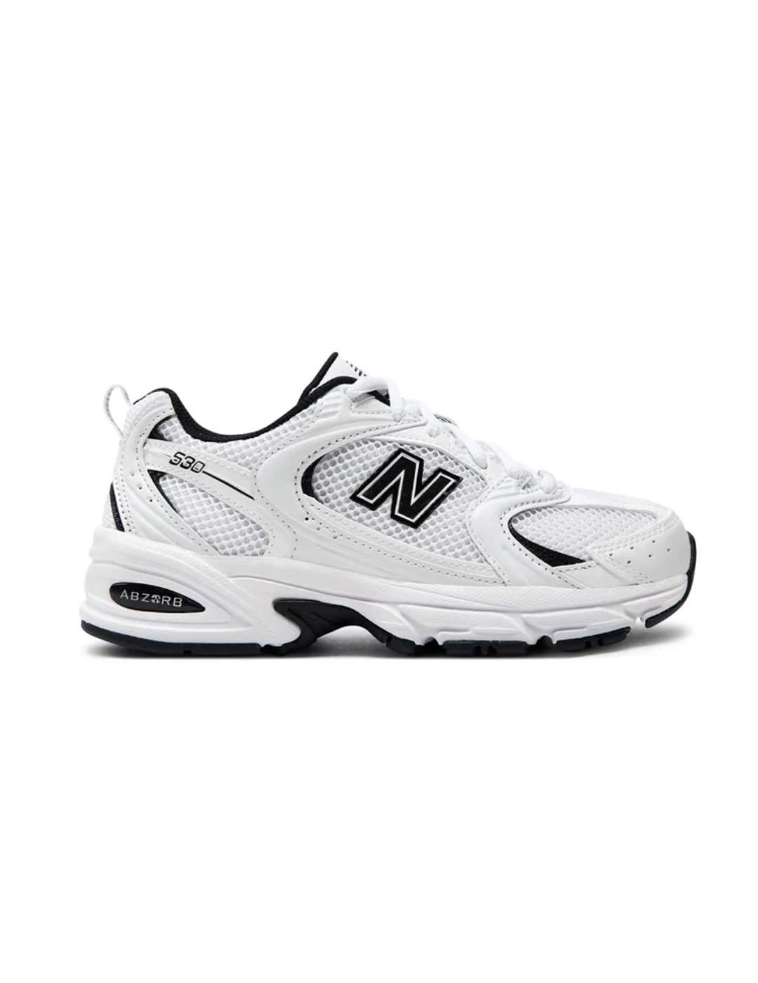 Zapatillas New Balance 530 blanco y negro unisex