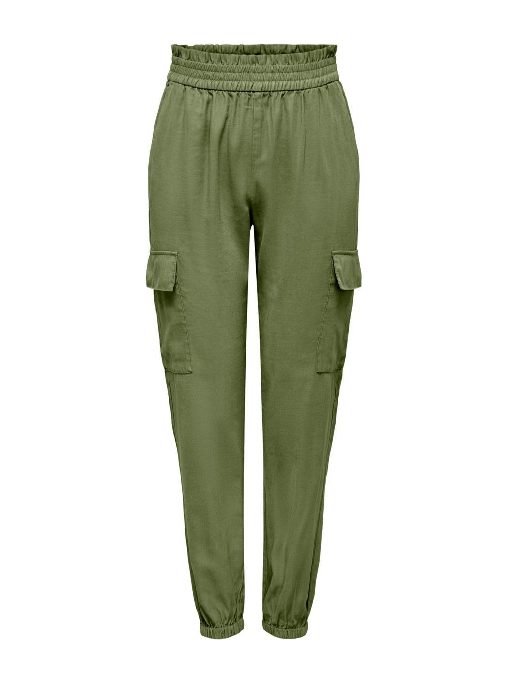 Pantalón Only Aris cargo verde para mujer