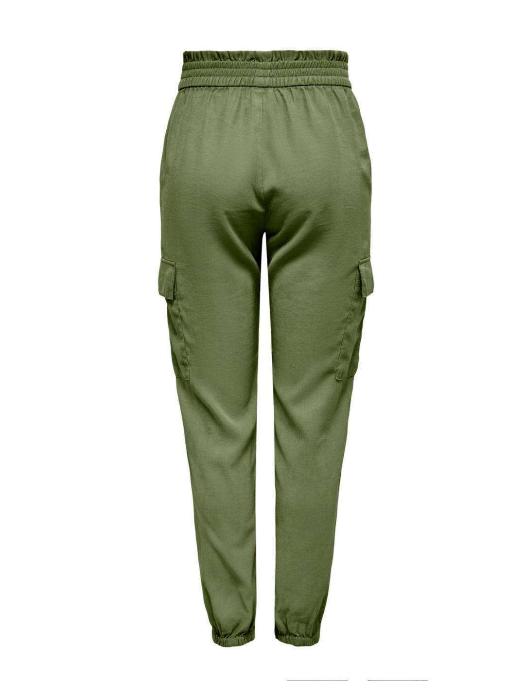 Pantalón Only Aris cargo verde para mujer