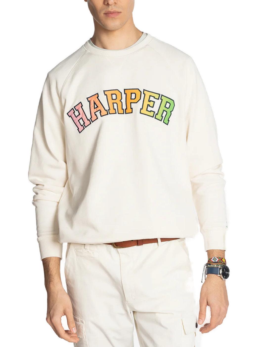 Sudaderas Harper Los Angeles beige sin capucha para hombre