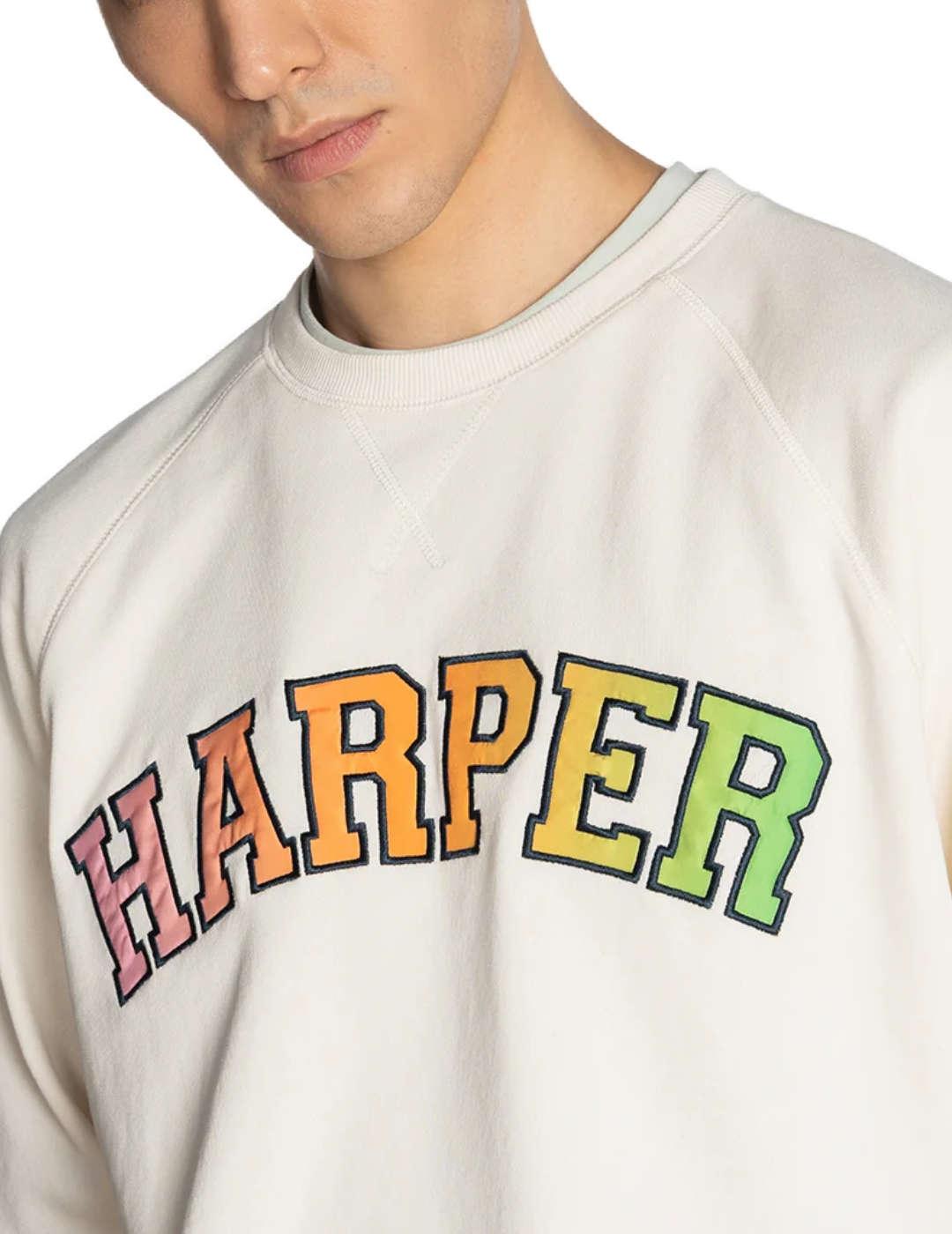 Sudaderas Harper Los Angeles beige sin capucha para hombre