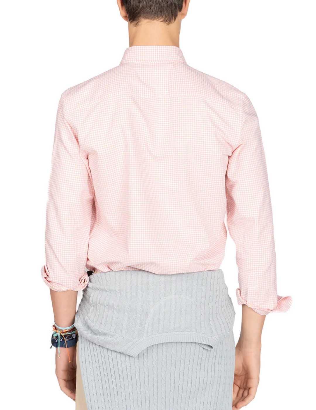 Camisa Harper Amberes rosa cuadro vichy para hombre