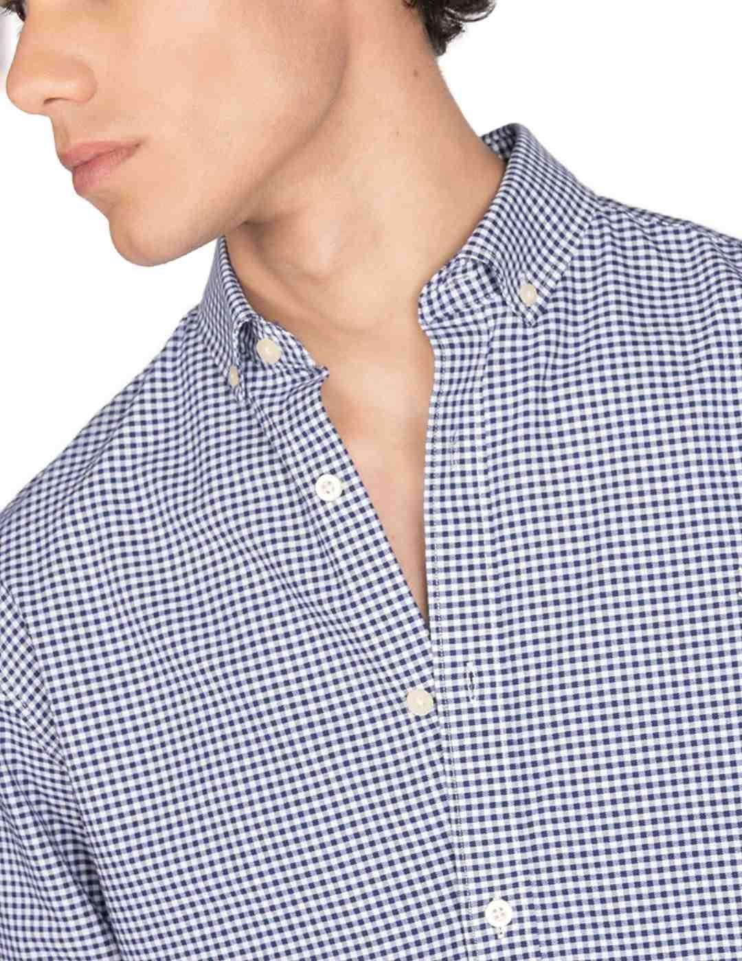 Camisa Harper Amberes marino cuadro vichy para hombre