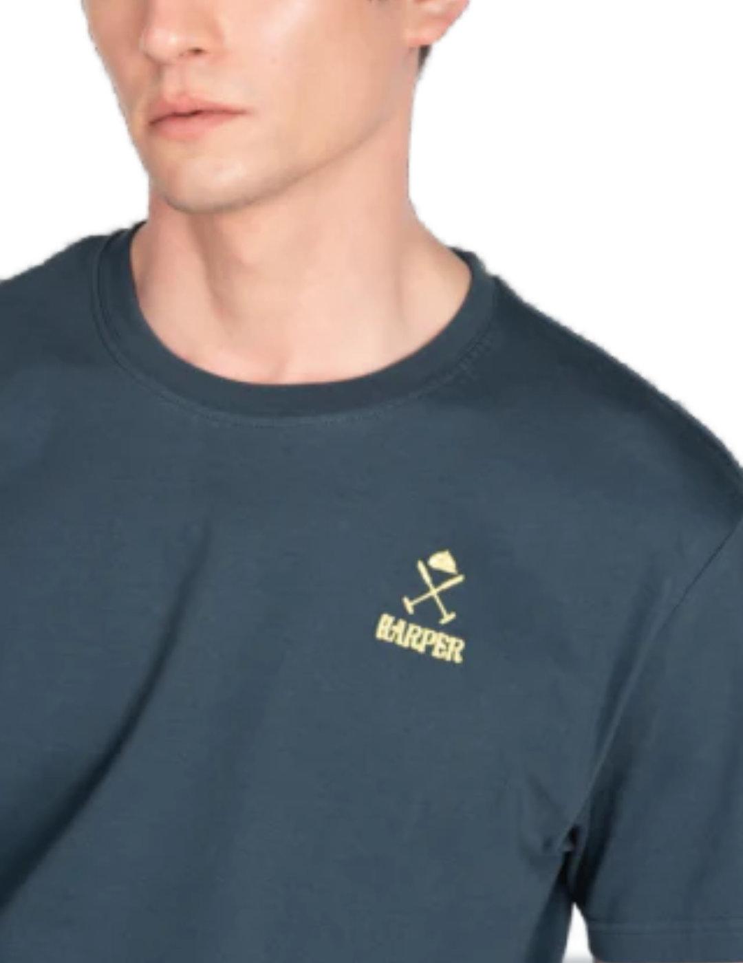 Camiseta Harper Waves marino manga corta para hombre