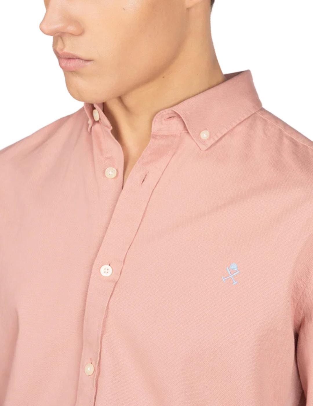 Camisa Oxford Harper&Neyer Veneto rosa para hombre