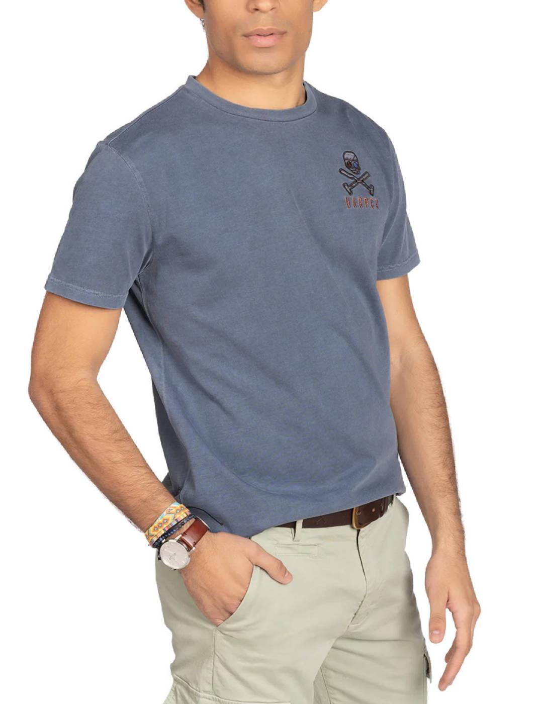 Camiseta Harper&Neyer hurricane azul manga corta de hombre