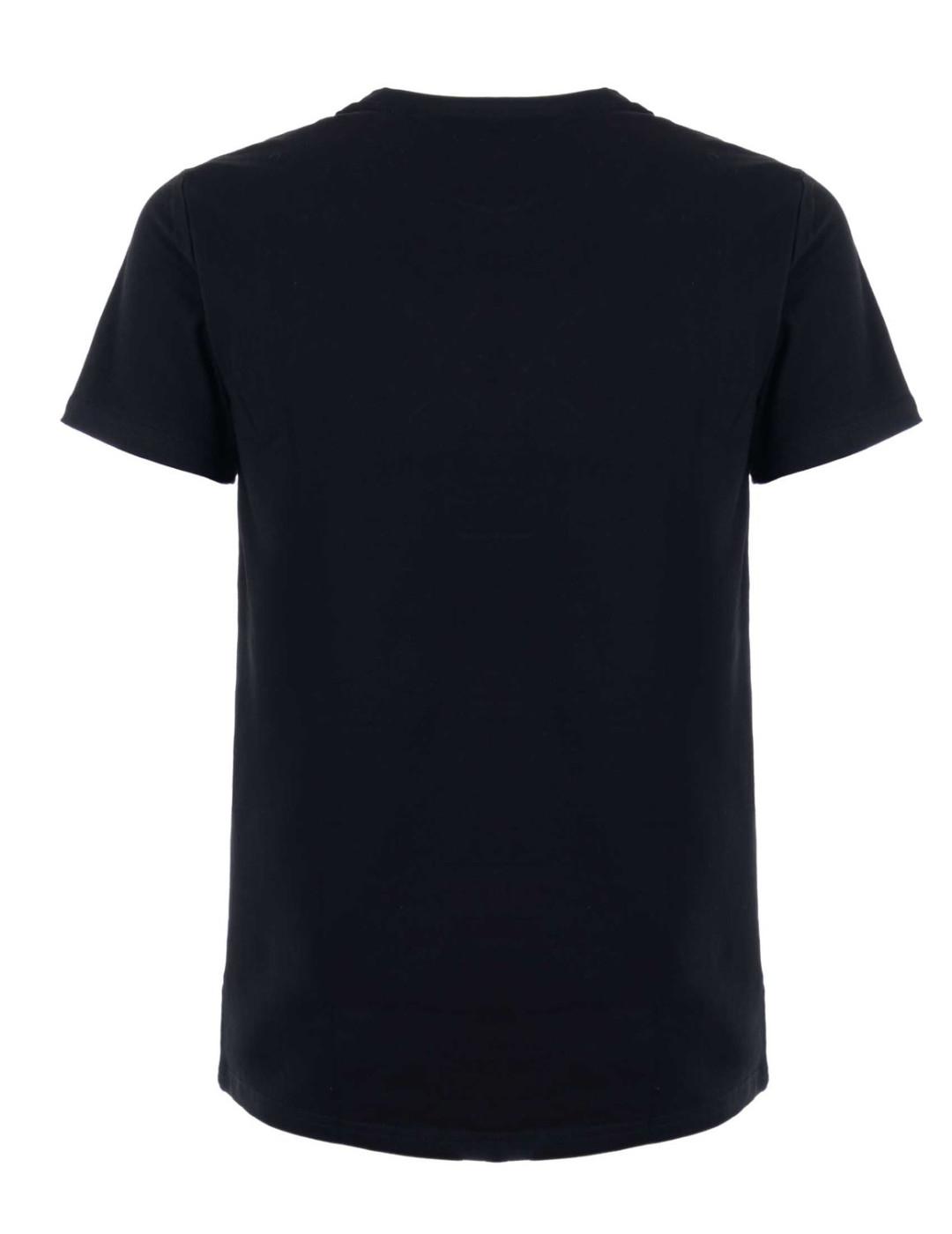 Camiseta ProjectxParis negra logo blanco manga corta unisex