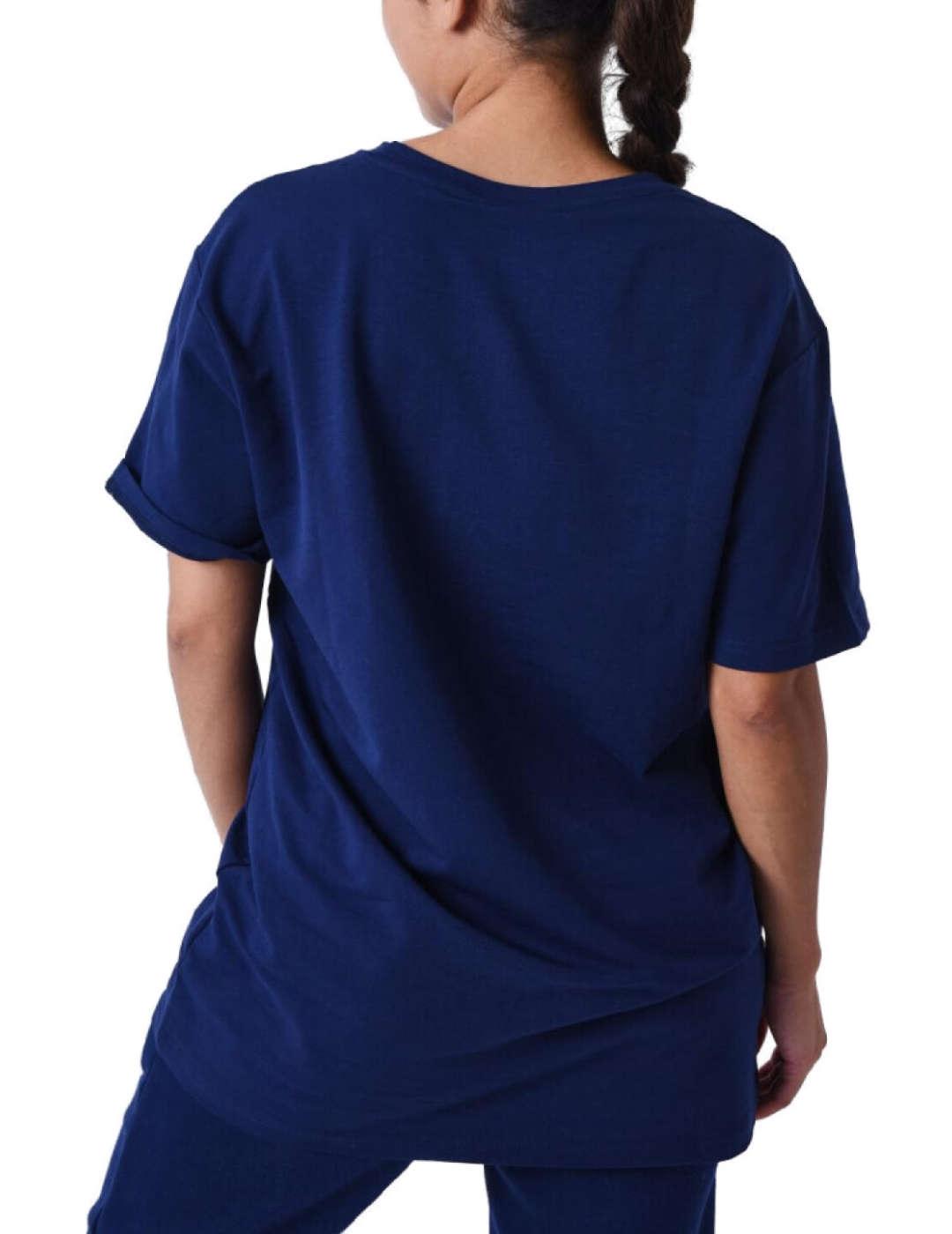 Camiseta ProjectxParis azul marino logo manga corta unisex