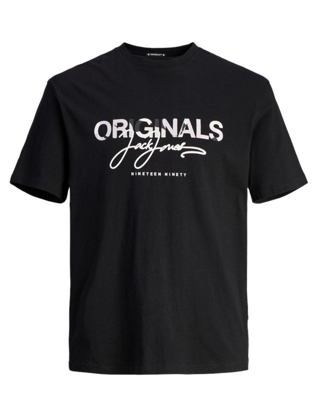 Camiseta Jack&Jones Aruba negro manga corta para hombre