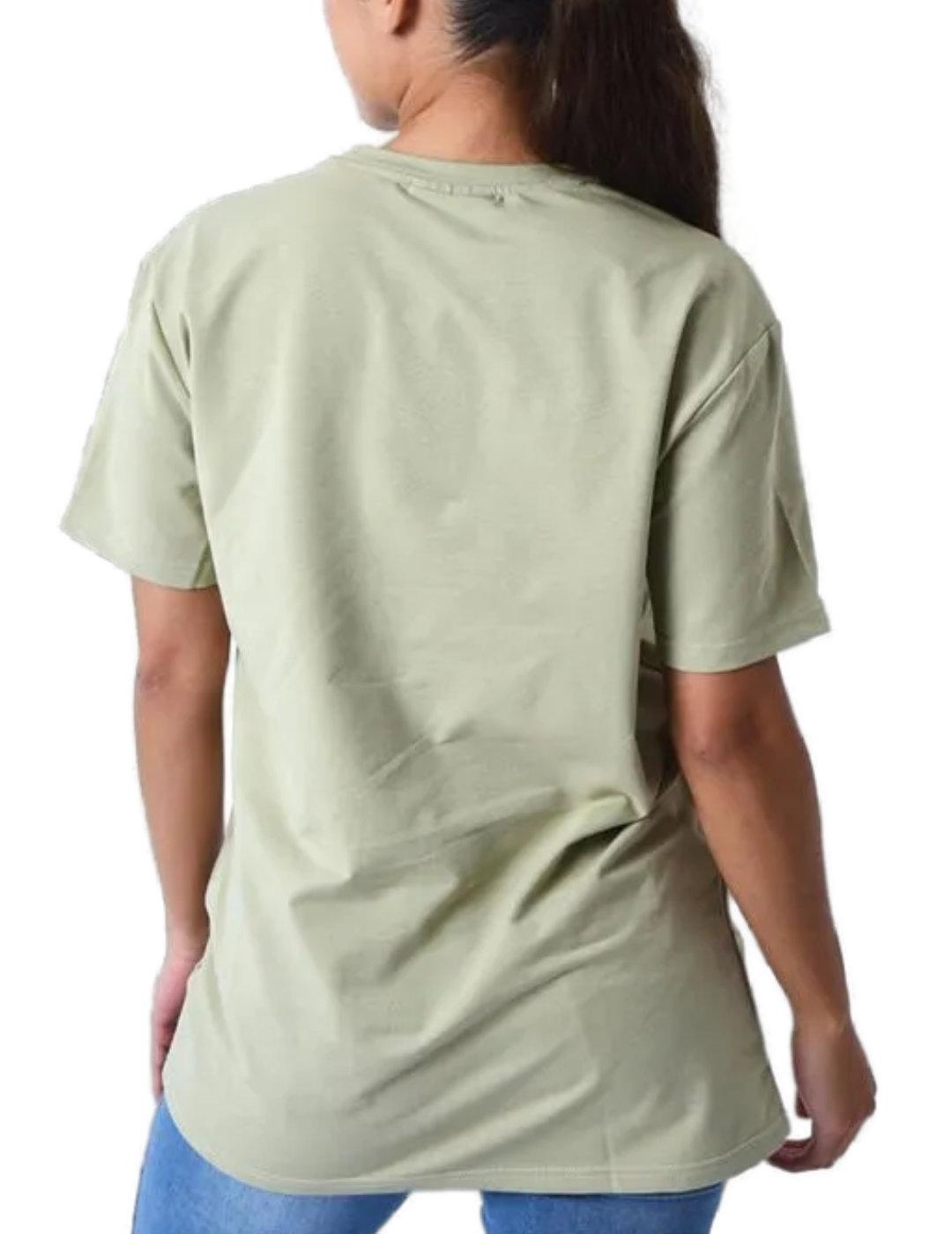 Camiseta ProjectxParis verde logo blanco manga corta unisex