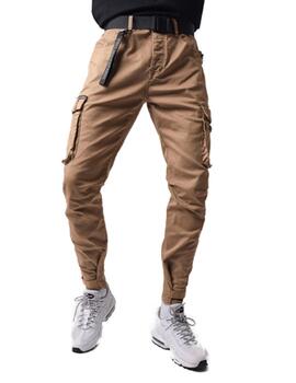 Pantalón ProjectxParis cargo camel velcro hombre
