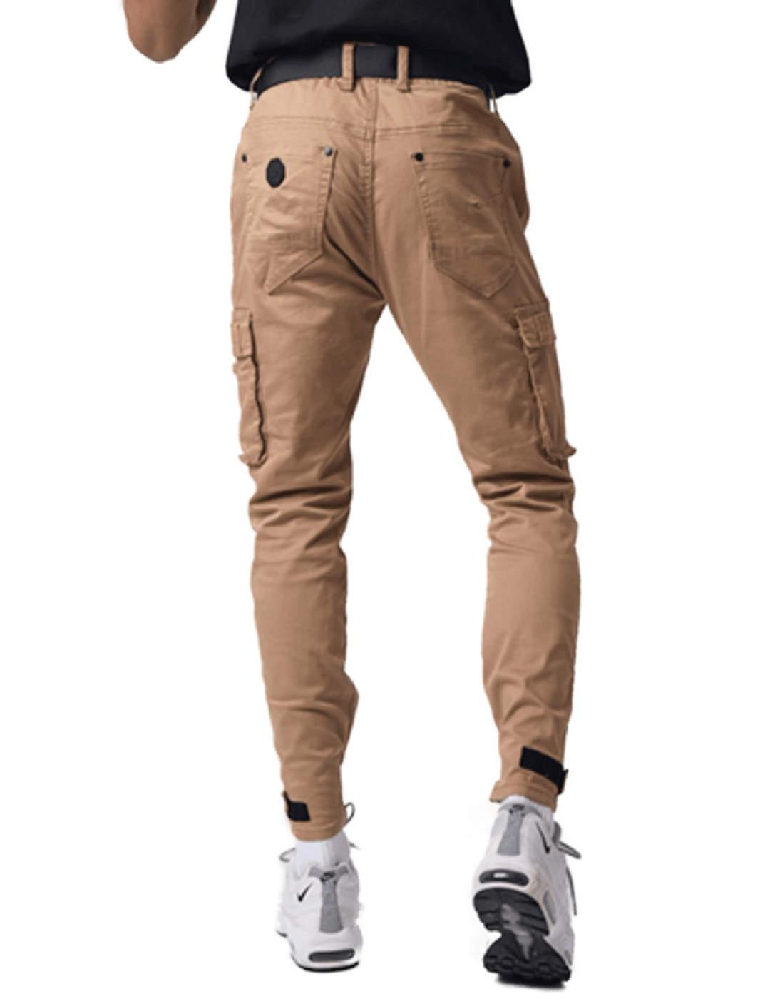 Pantalón ProjectxParis cargo beige velcro hombre