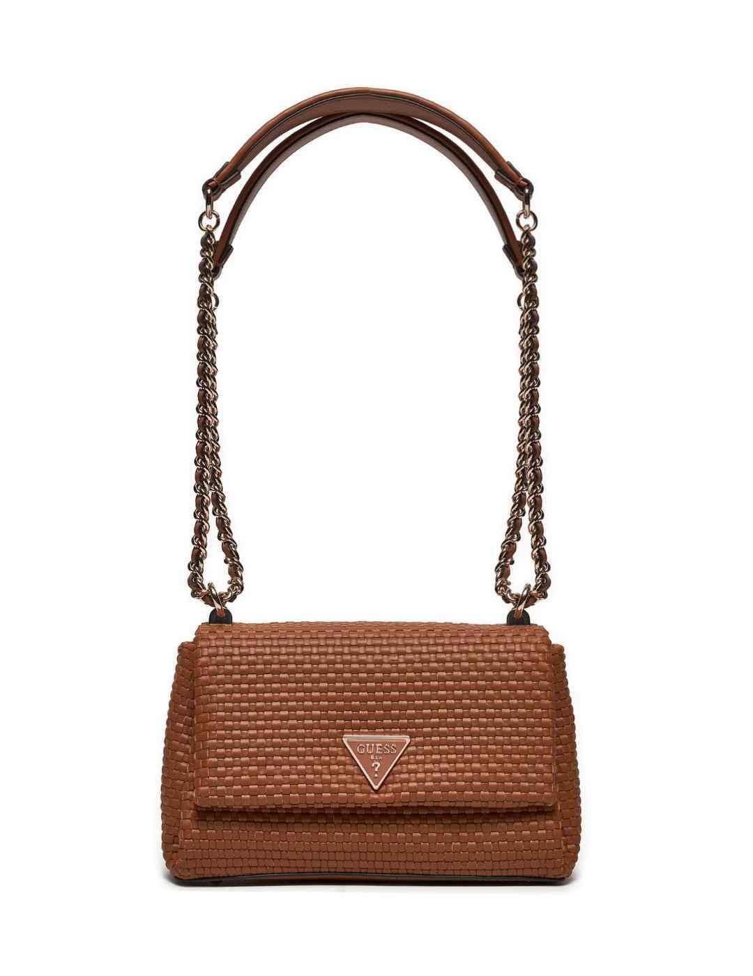 Bolso bandolera Guess Etel marrón para mujer