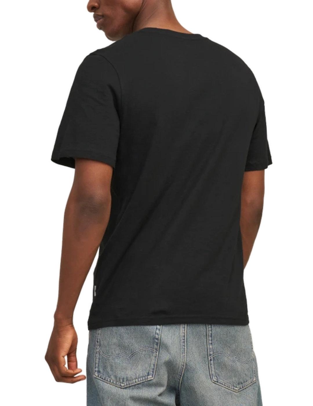 Camiseta Jack&Jones Aruba negro manga corta para hombre