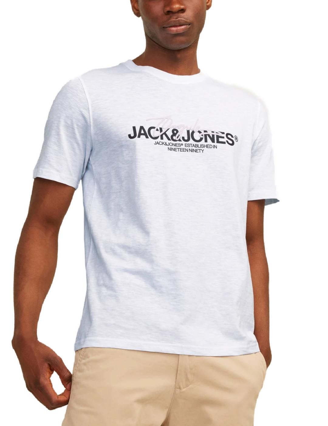 Camiseta Jack&Jones Aruba blanco manga corta para hombre