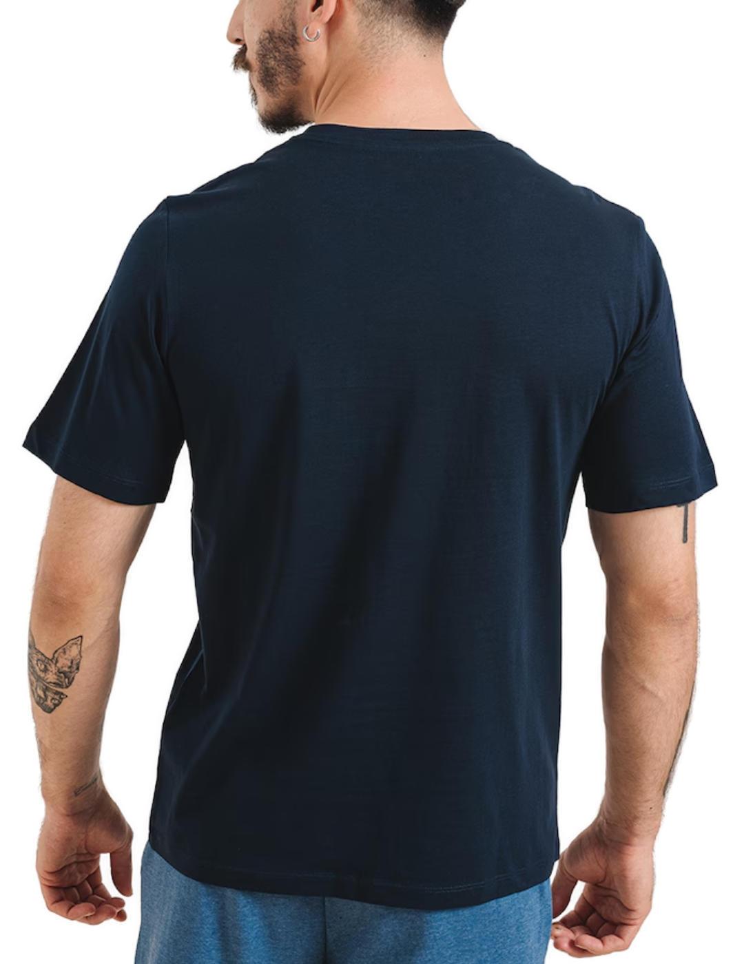 Camiseta Jack&Jones Zion marino manga corta para hombre