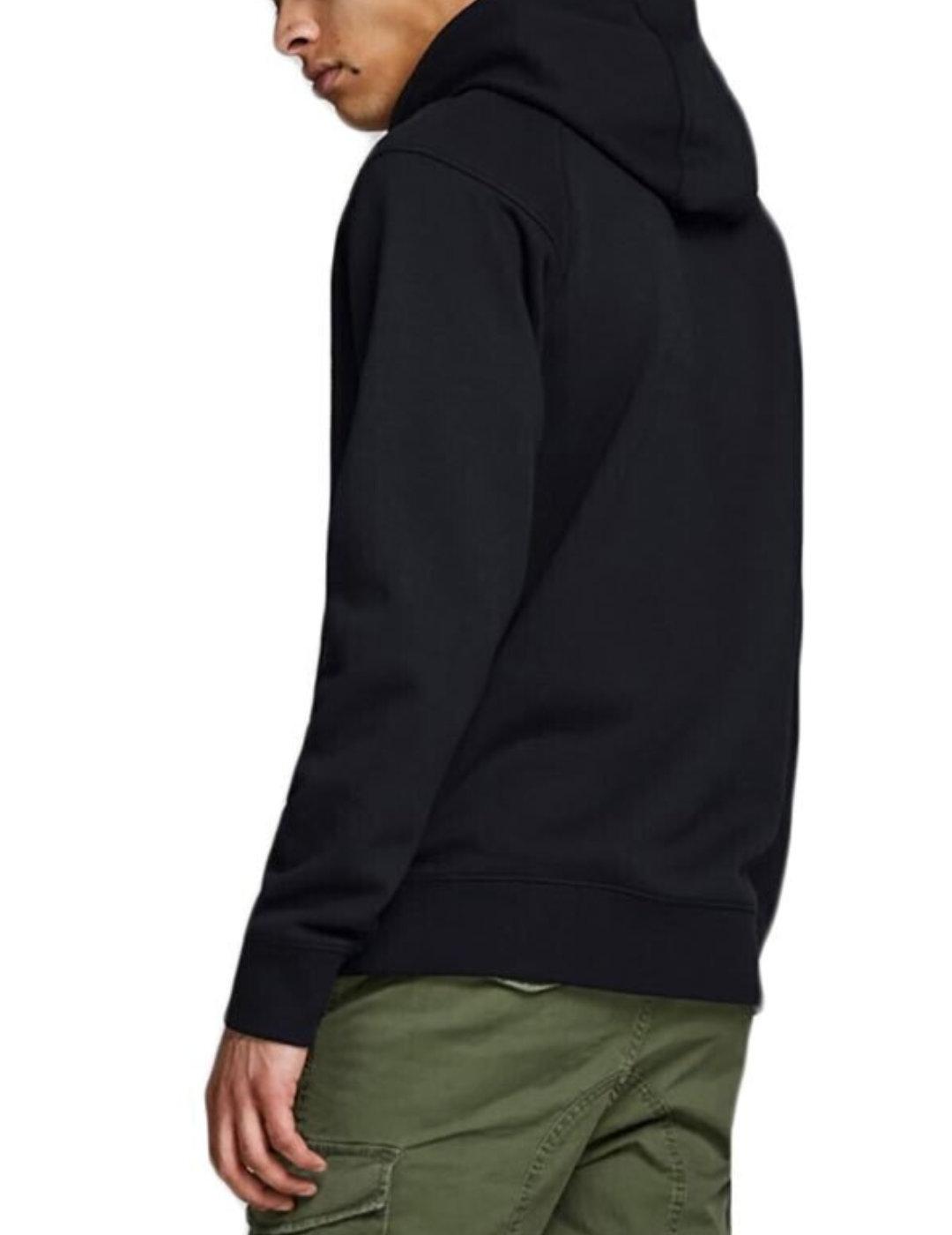 Sudadera Jack&Jones Epinn negra con capucha para hombre