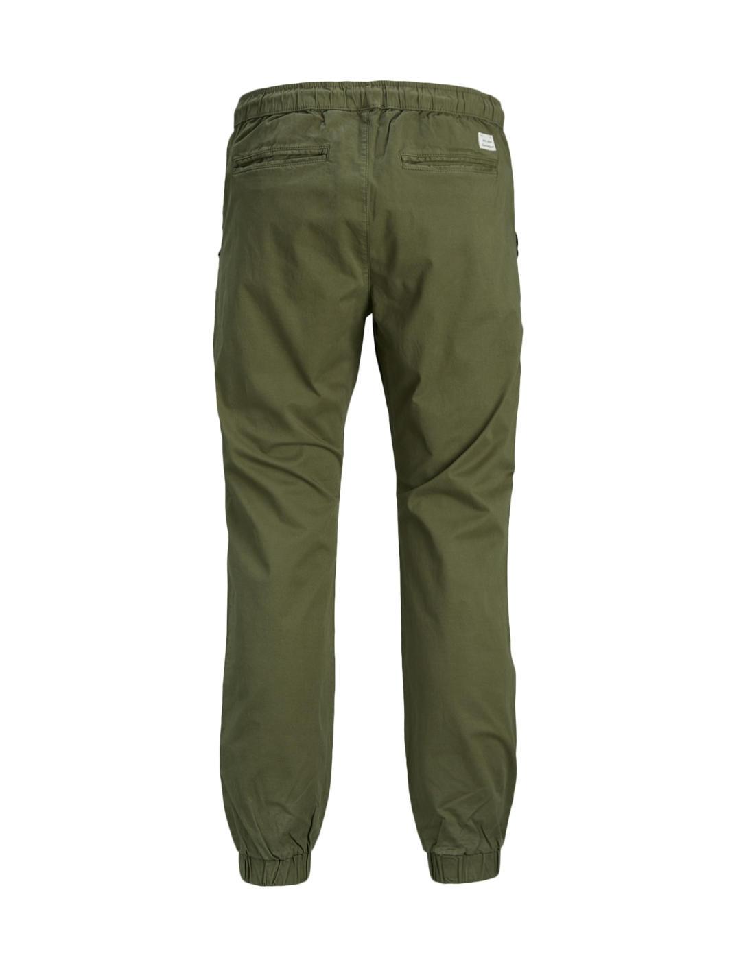 Pantalón cargo Jack&Jones vega verde con puño para hombre