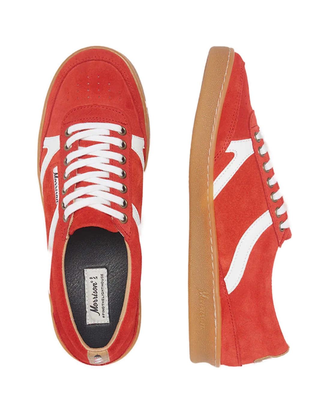 Zapatillas Morrison Rocket color rojo y blanco unisex