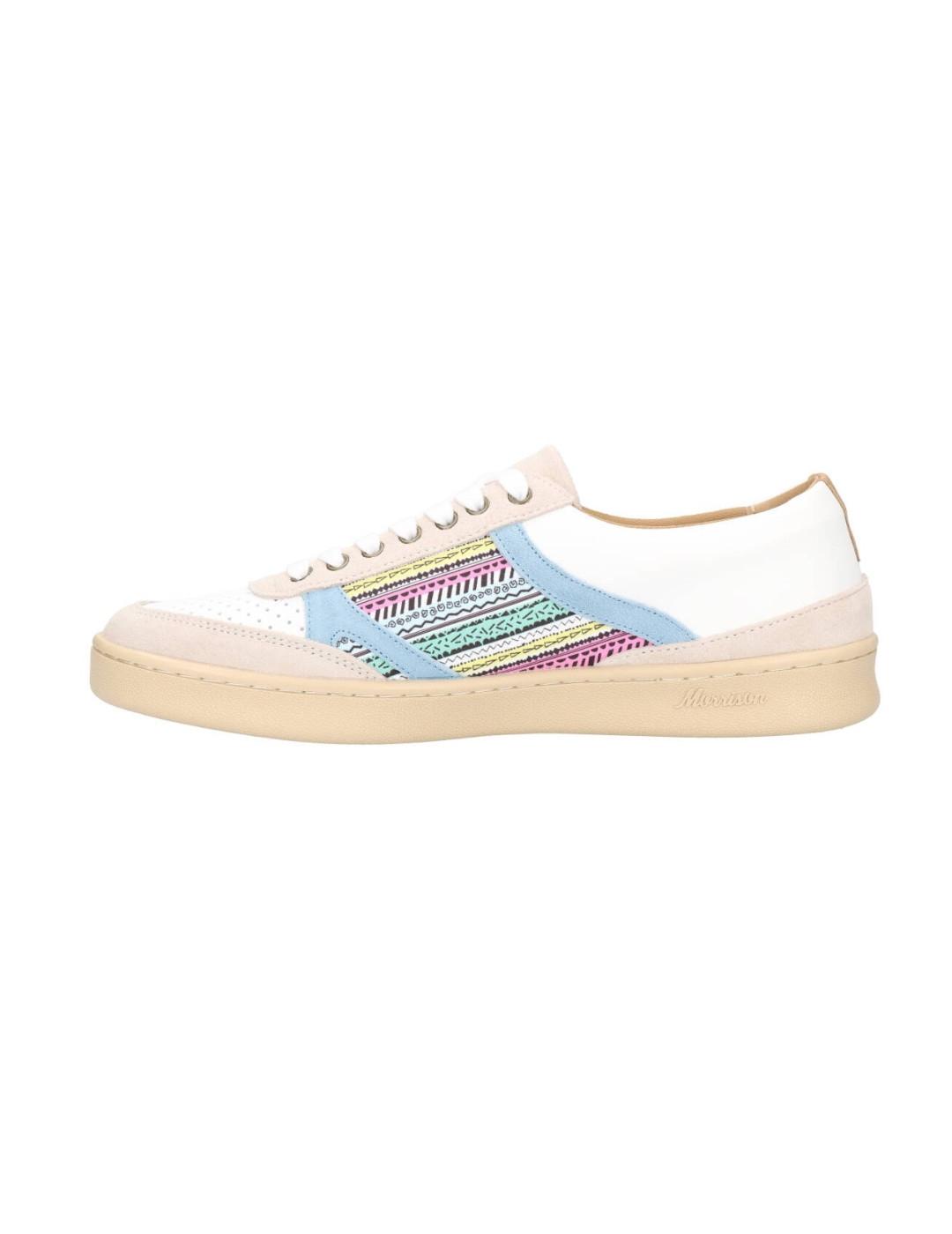 Zapatillas Morrison Dylan blanco estampado étnico unisex