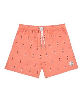 Bañador Morrison Coral faros cierre de cordón para hombre
