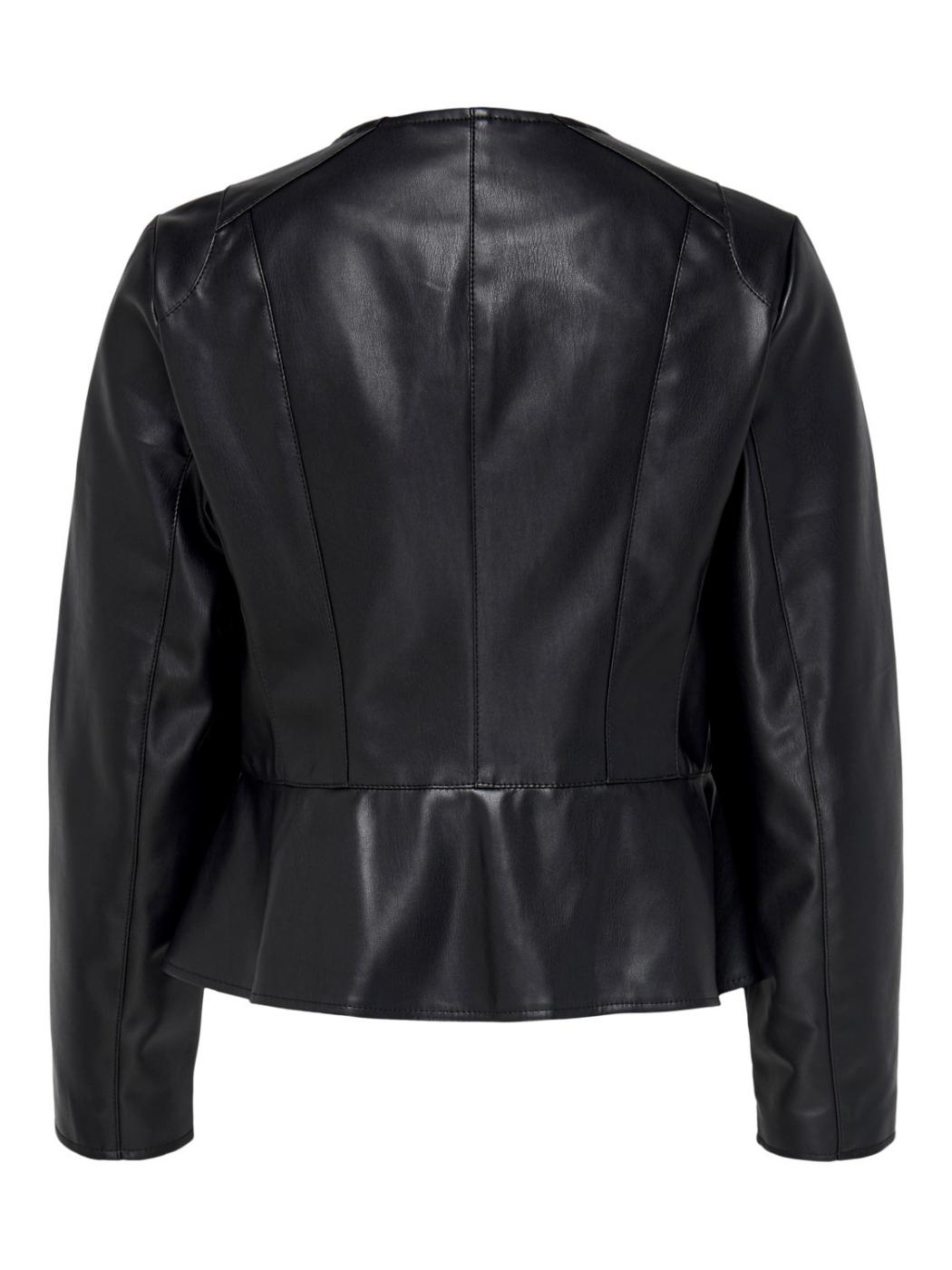 ONLJOSIE FAUX LEATHER JACKET BLACK-W