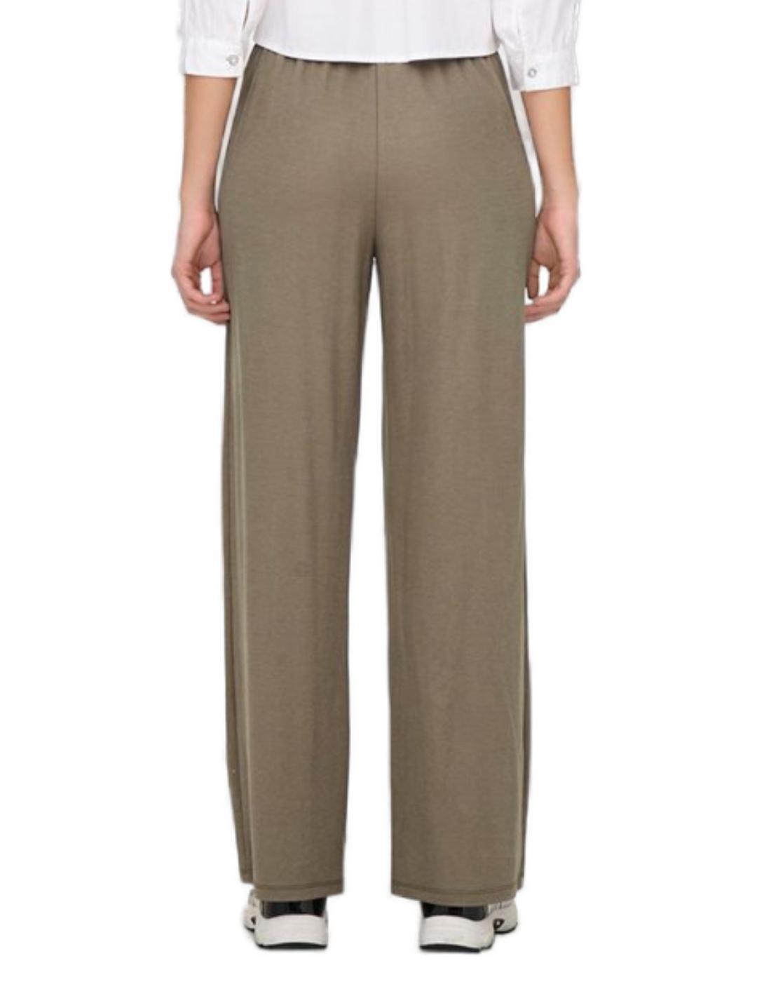 Pantalón de tela Only Jany beige corte regular para mujer