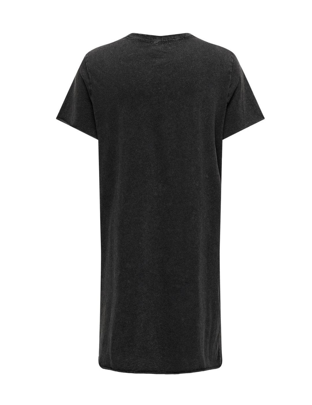 Vestido tipo camiseta Only Lucy tigre manga corta de mujer