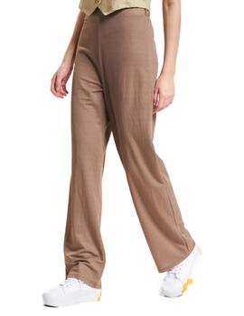 Pantalón Only de tela Jany marrón corte regular para mujer