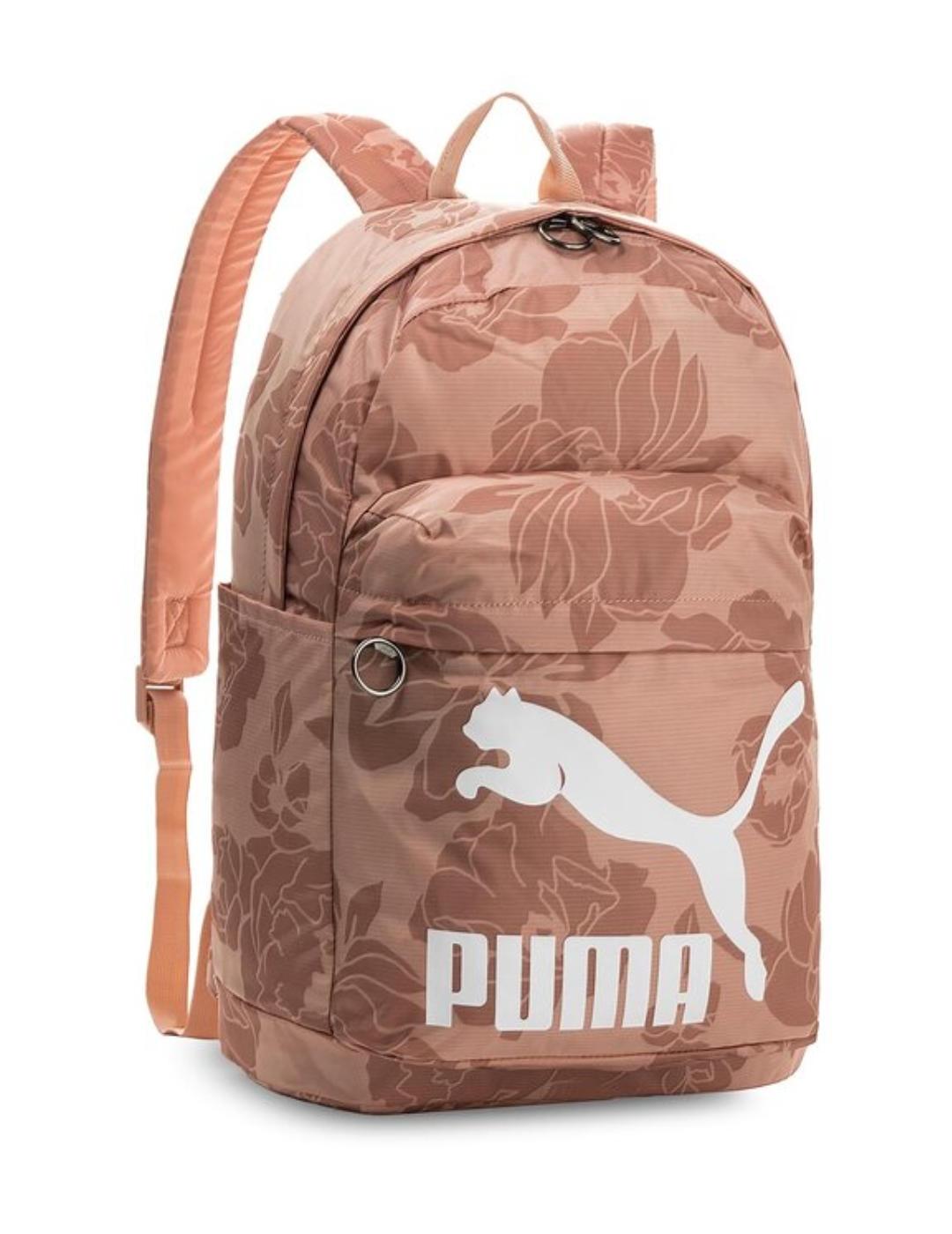 Mochila Puma Peach rosa estampado unisex