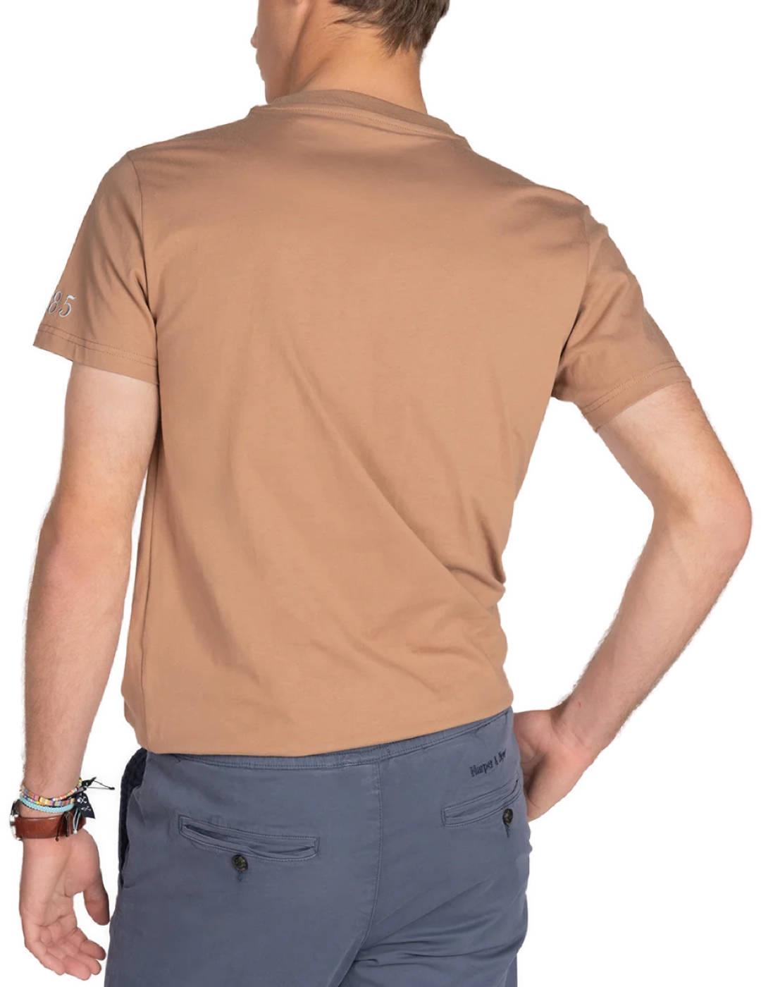 Camiseta Harper&Neyer Holly marrón manga corta de hombre