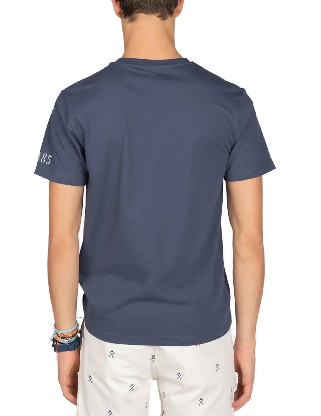 Camiseta Harper&Neyer Holly azul manga corta de hombre