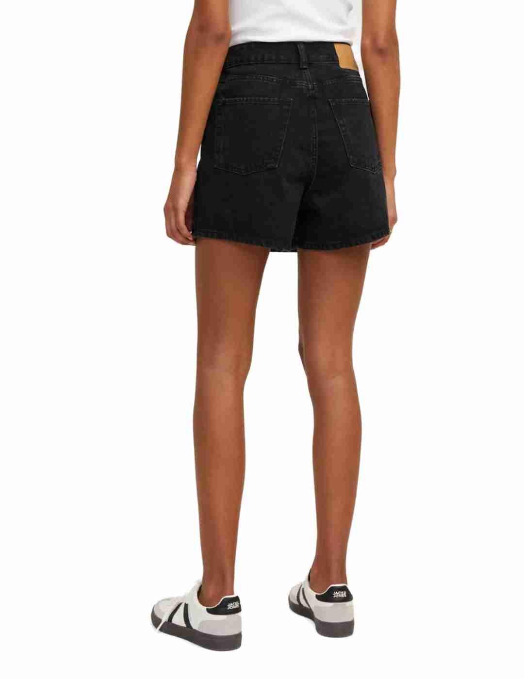 Falda pantalón JJXX negro denim para mujer