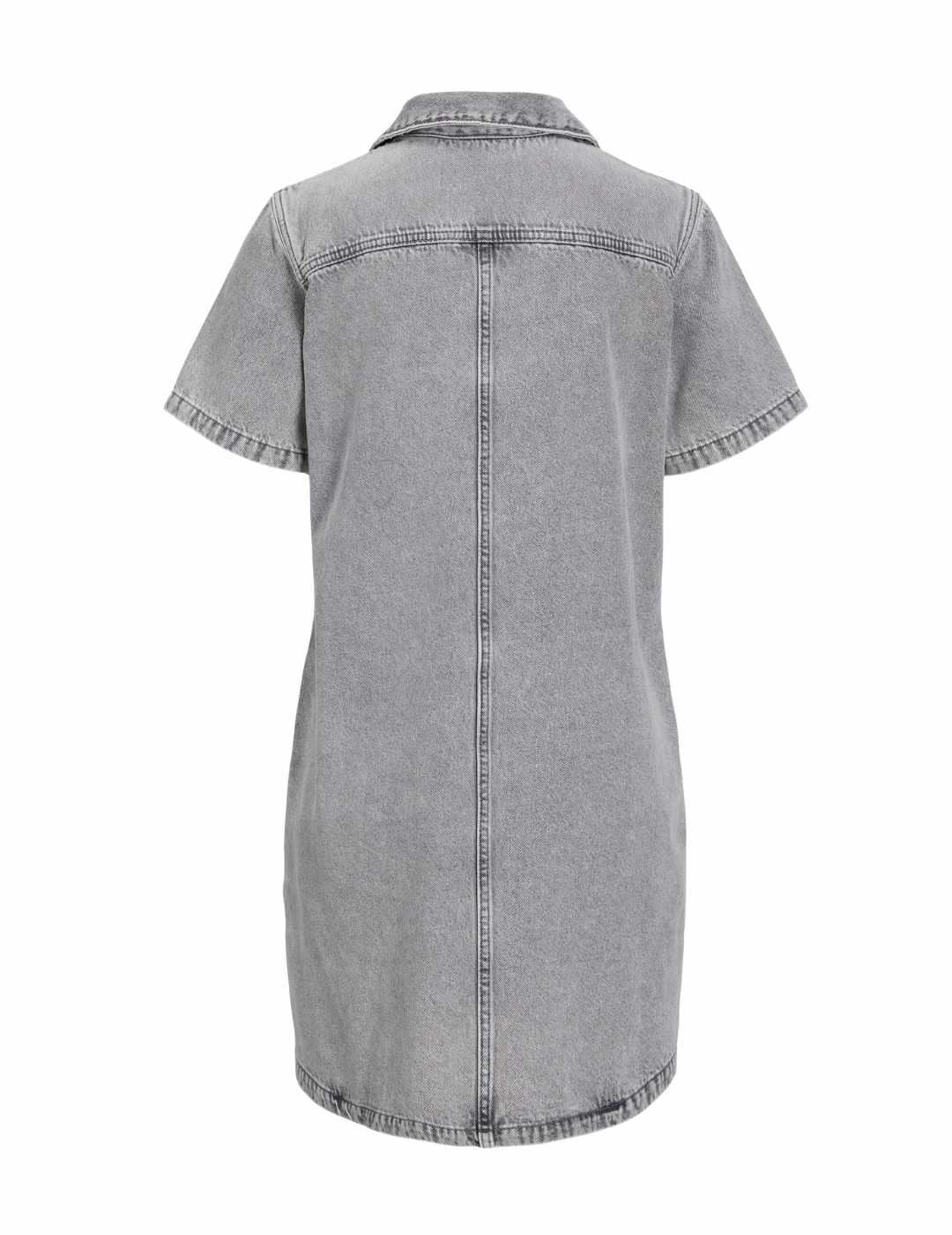 Vestido JJXX Amor denim gris corto para mujer