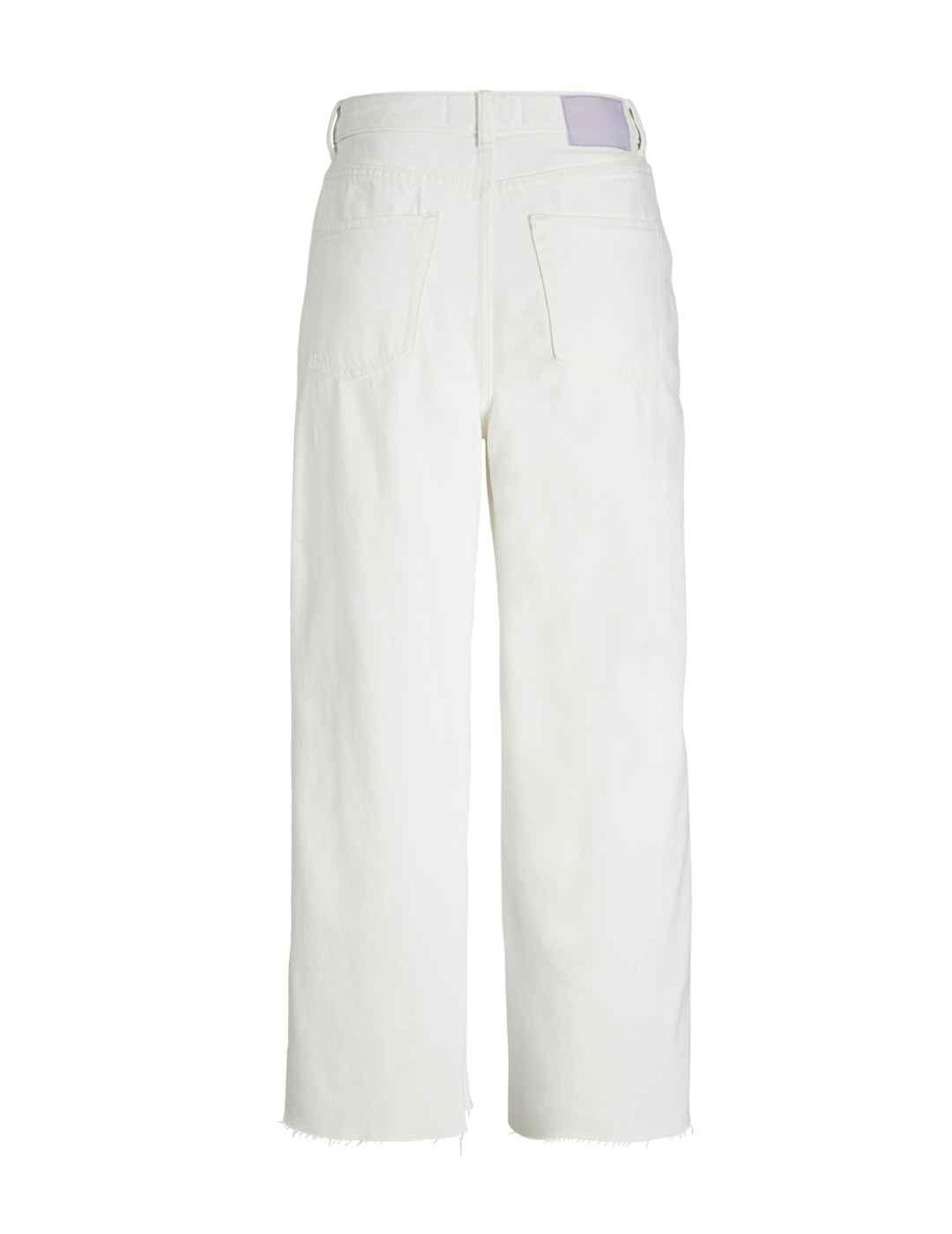 Pantalón vaquero JJXX Milla culotte blanco para mujer