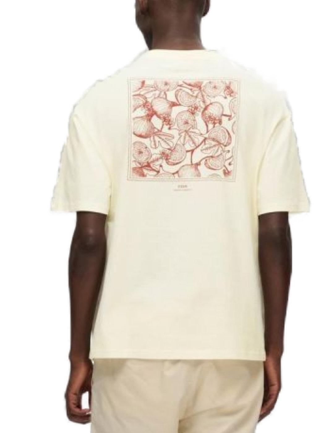 Camiseta Selected Corby blanco roto manga corta para hombre