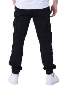 Patnalón cargo ProjectxParis negro doble bolsillo de hombre