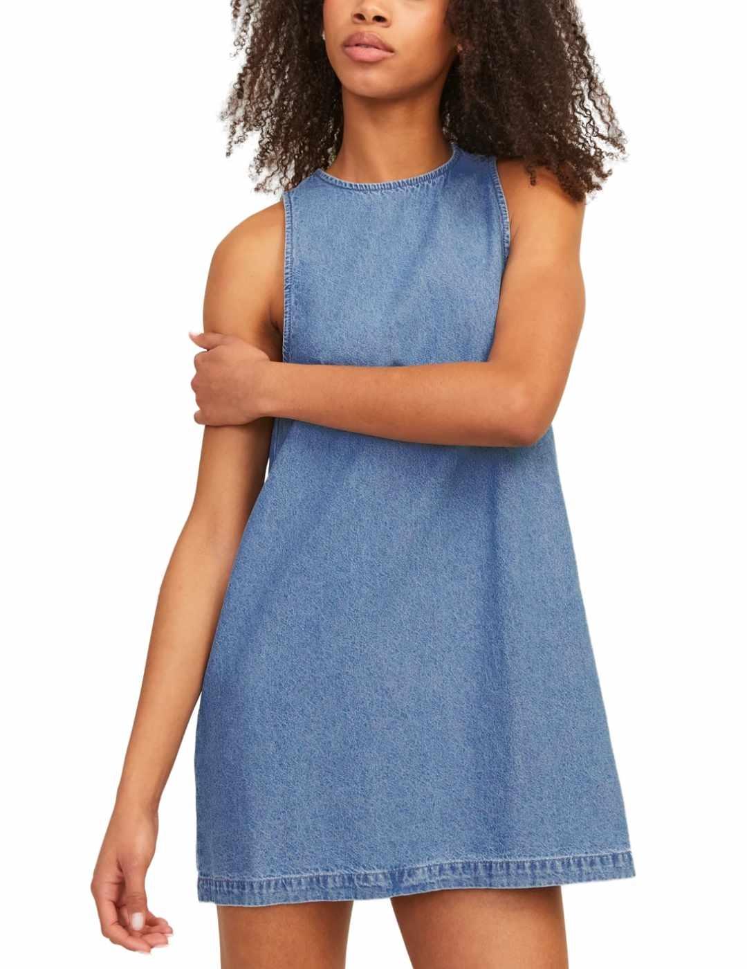 Vestido mini JJXX Maci denim azul para mujer