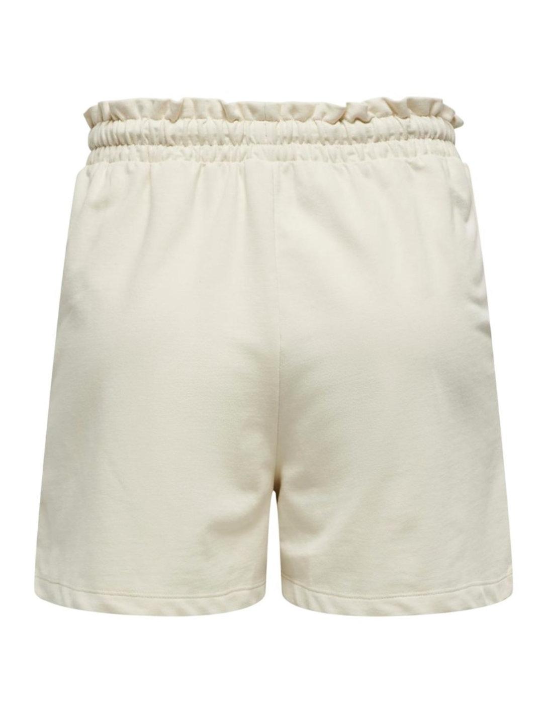 Short Only Ellie crudo de tela tiro alto para mujer
