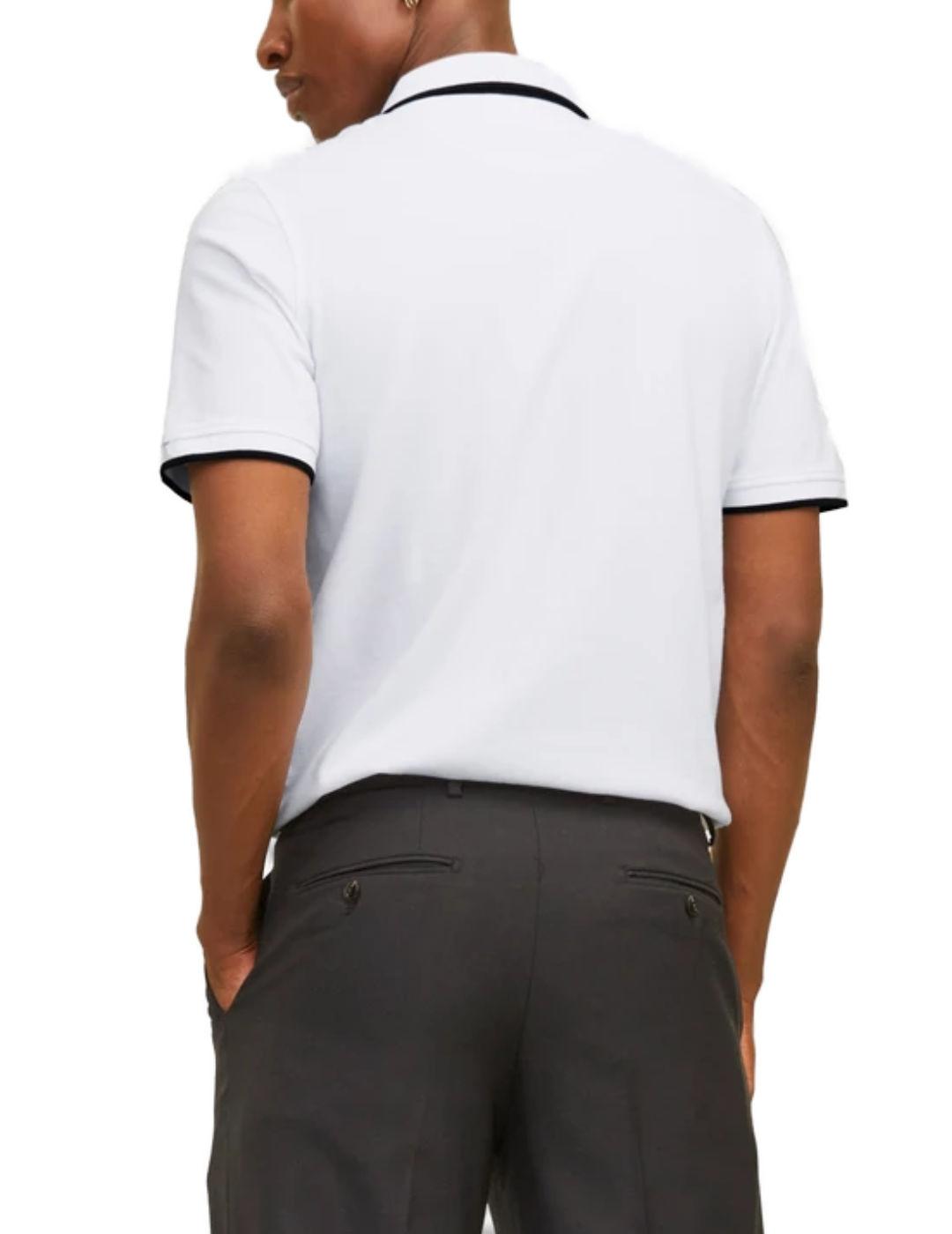 Polo Jack/df01Jones Paulos blanco manga corta para hombre